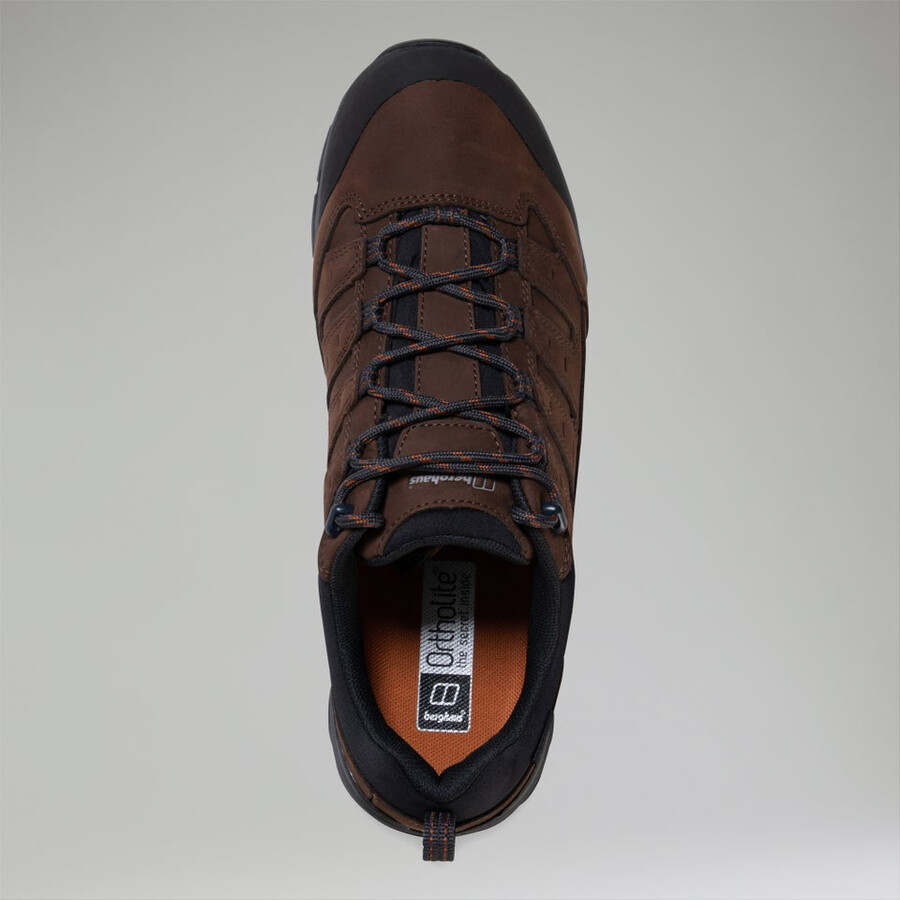 uomini fellmaster active gore-tex 2.0 scarpe marronearancio berghaus