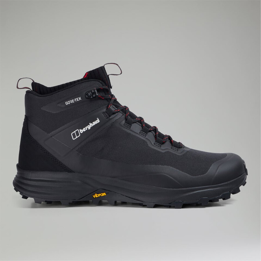 uomini vc22 mid 2.0 gore-tex waterproof scarpe - nerorosso berghaus