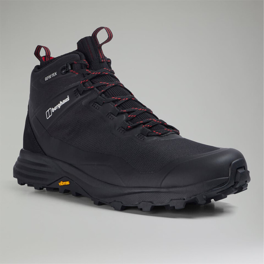 uomini vc22 mid 2.0 gore-tex waterproof scarpe - nerorosso berghaus