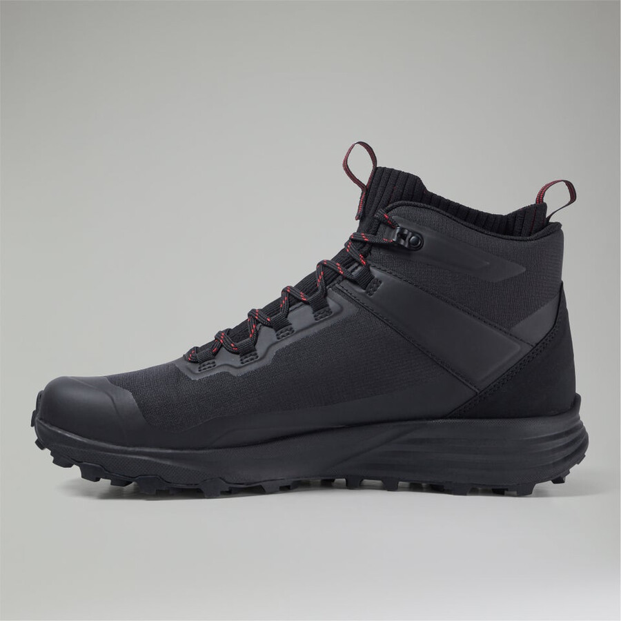uomini vc22 mid 2.0 gore-tex waterproof scarpe - nerorosso berghaus