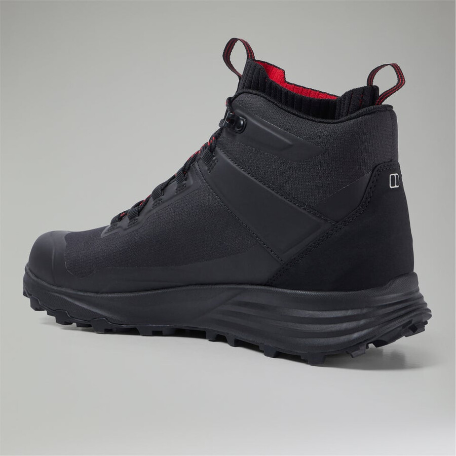 uomini vc22 mid 2.0 gore-tex waterproof scarpe - nerorosso berghaus