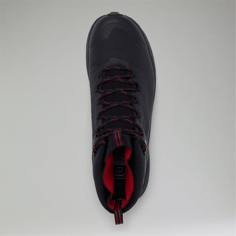 uomini vc22 mid 2.0 gore-tex waterproof scarpe - nerorosso berghaus