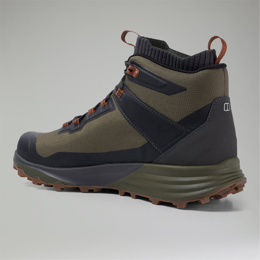 uomini vc22 mid 2.0 gore-tex waterproof scarpe - marroneverde berghaus