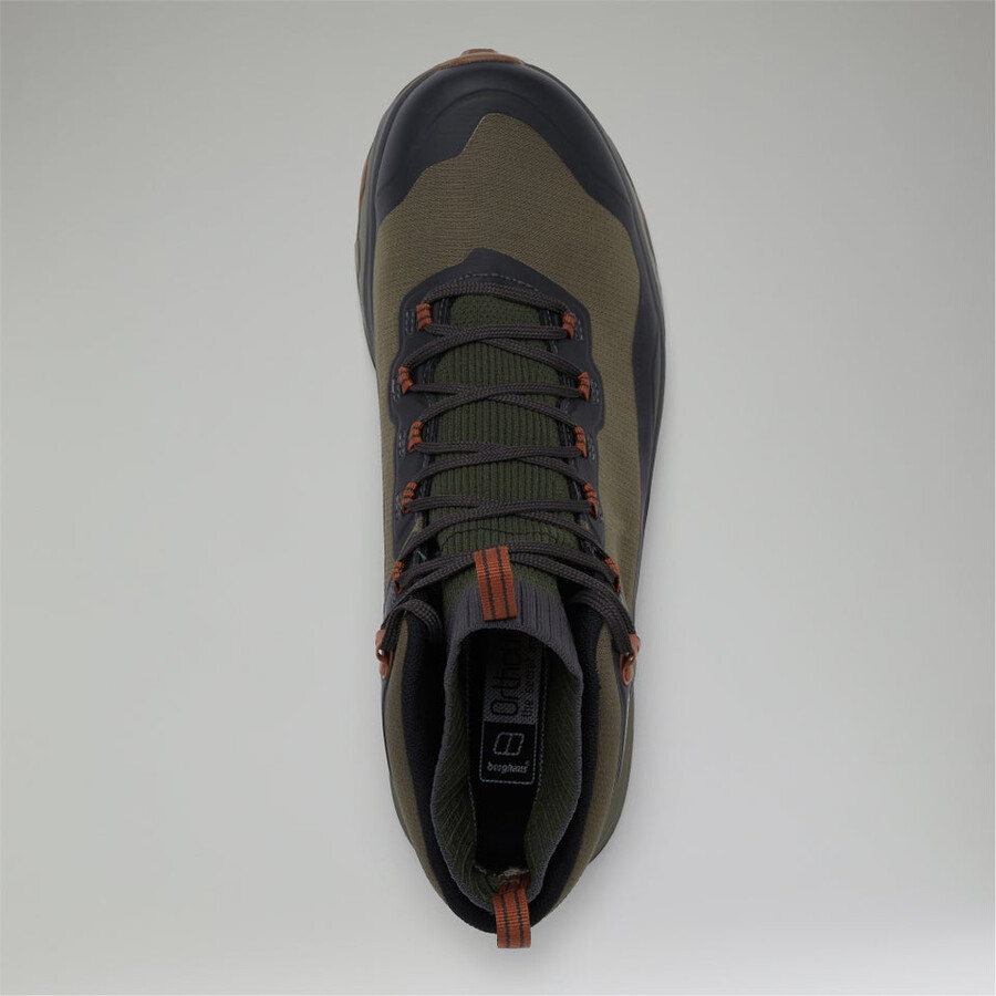 uomini vc22 mid 2.0 gore-tex waterproof scarpe - marroneverde berghaus