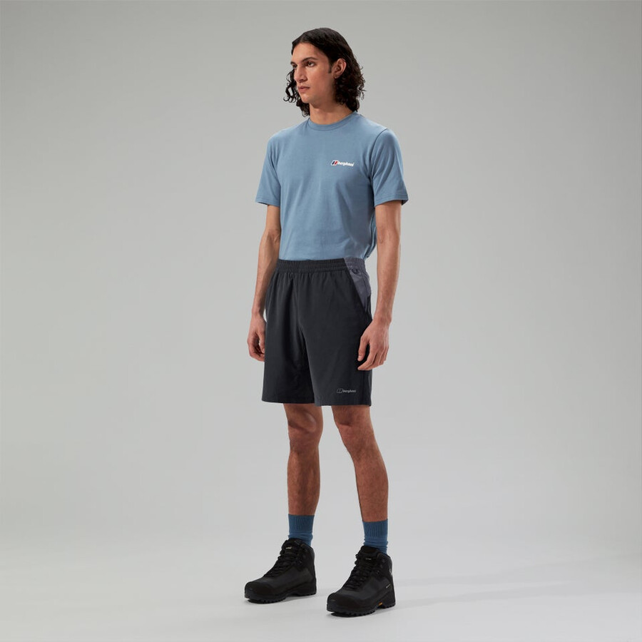 uomini wandermoor vento breve nerogrigio berghaus
