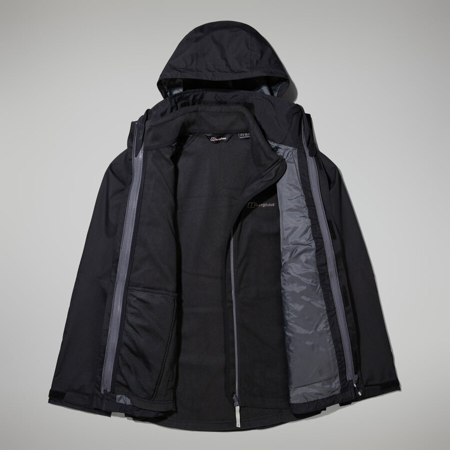 uomini rg alfa 2.0 gemini 3in1 giacca - nero berghaus