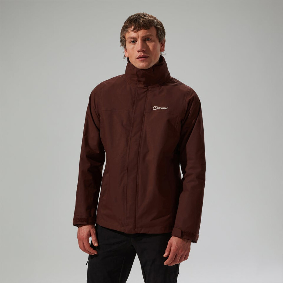 uomini rg alfa 2.0 gemini impermeabile 3in1 giacca - marrone berghaus