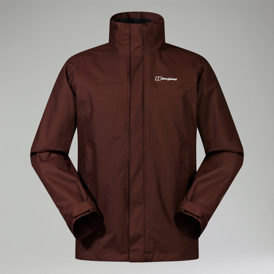 uomini rg alfa 2.0 gemini impermeabile 3in1 giacca - marrone berghaus