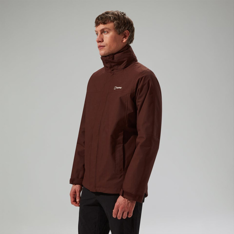 uomini rg alfa 2.0 gemini impermeabile 3in1 giacca - marrone berghaus