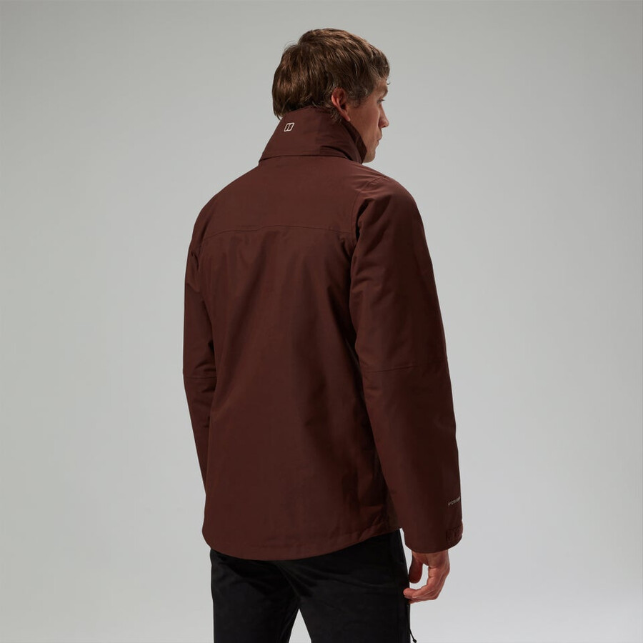 uomini rg alfa 2.0 gemini impermeabile 3in1 giacca - marrone berghaus