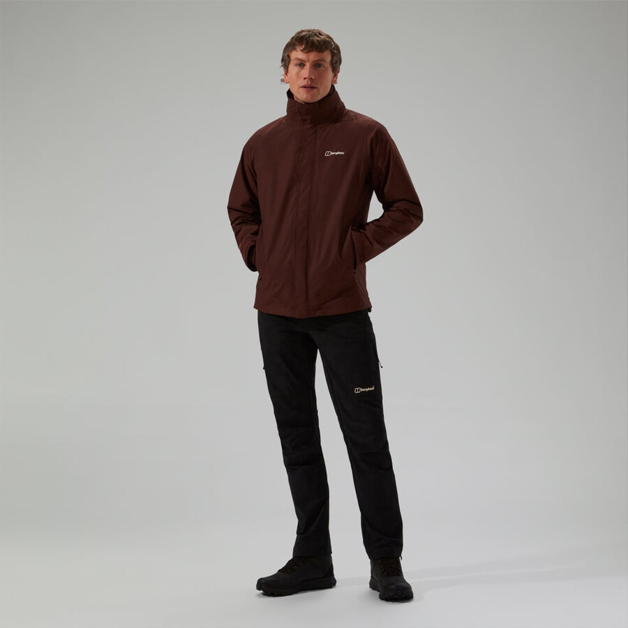 uomini rg alfa 2.0 gemini impermeabile 3in1 giacca - marrone berghaus