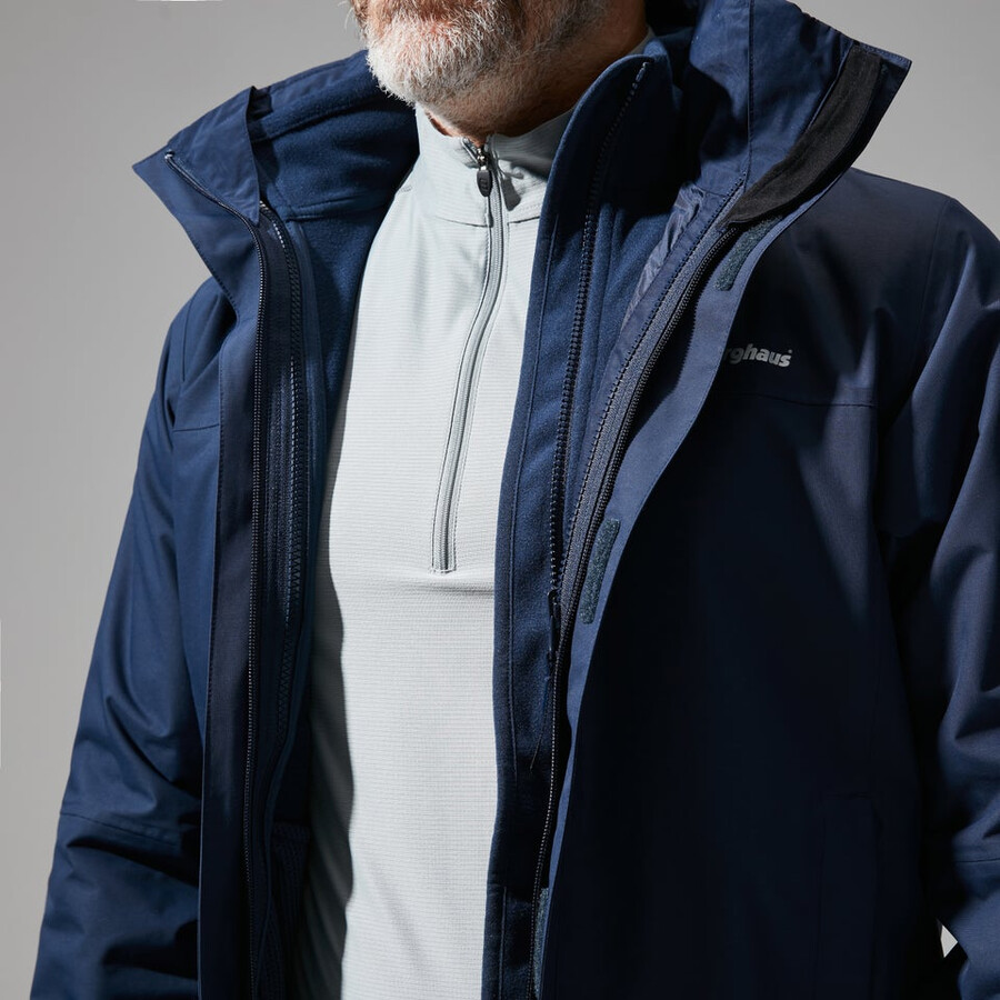 uomini rg alfa 2.0 gemini 3in1 giacca - blu scuro berghaus