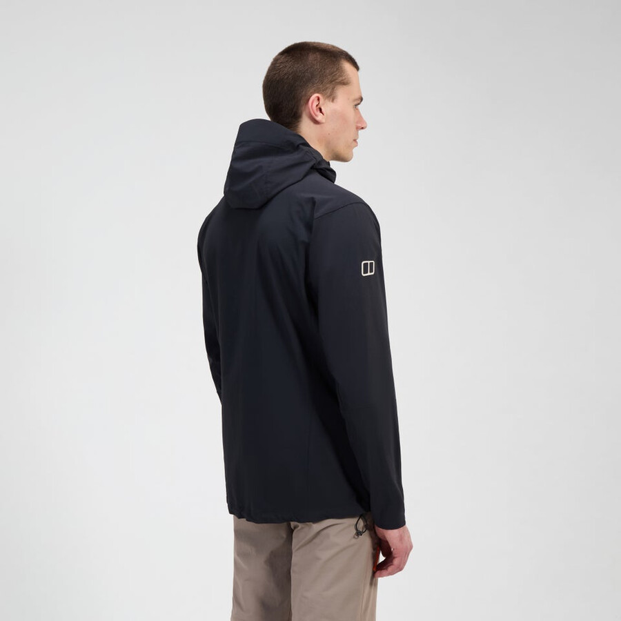uomini ridge-roamer lite softshell jacket - black berghaus