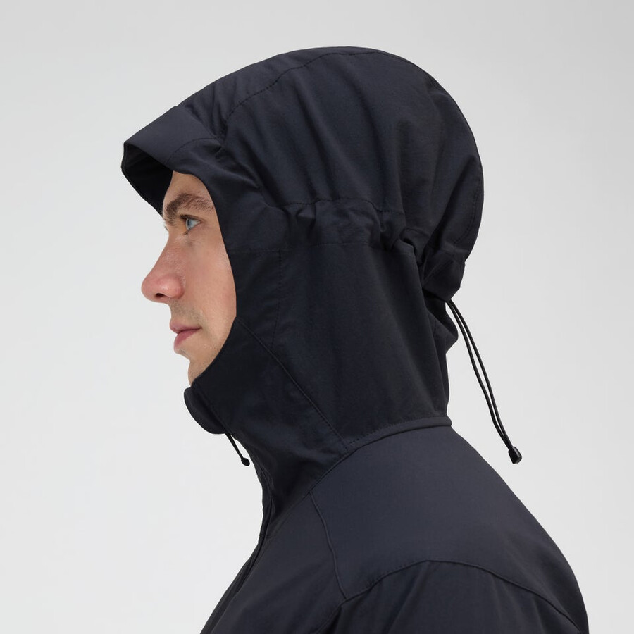 uomini ridge-roamer lite softshell jacket - black berghaus