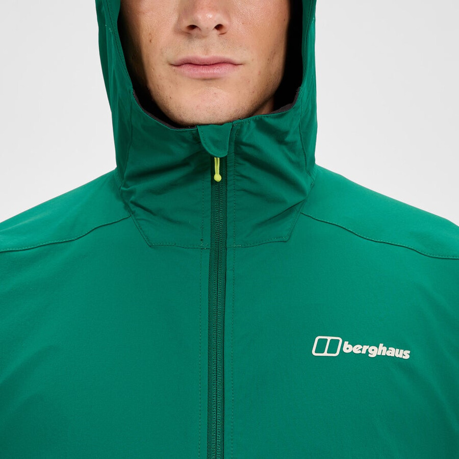 uomini ridge-roamer lite softshell giacca - verde berghaus