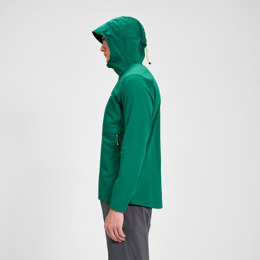 uomini ridge-roamer lite softshell giacca - verde berghaus