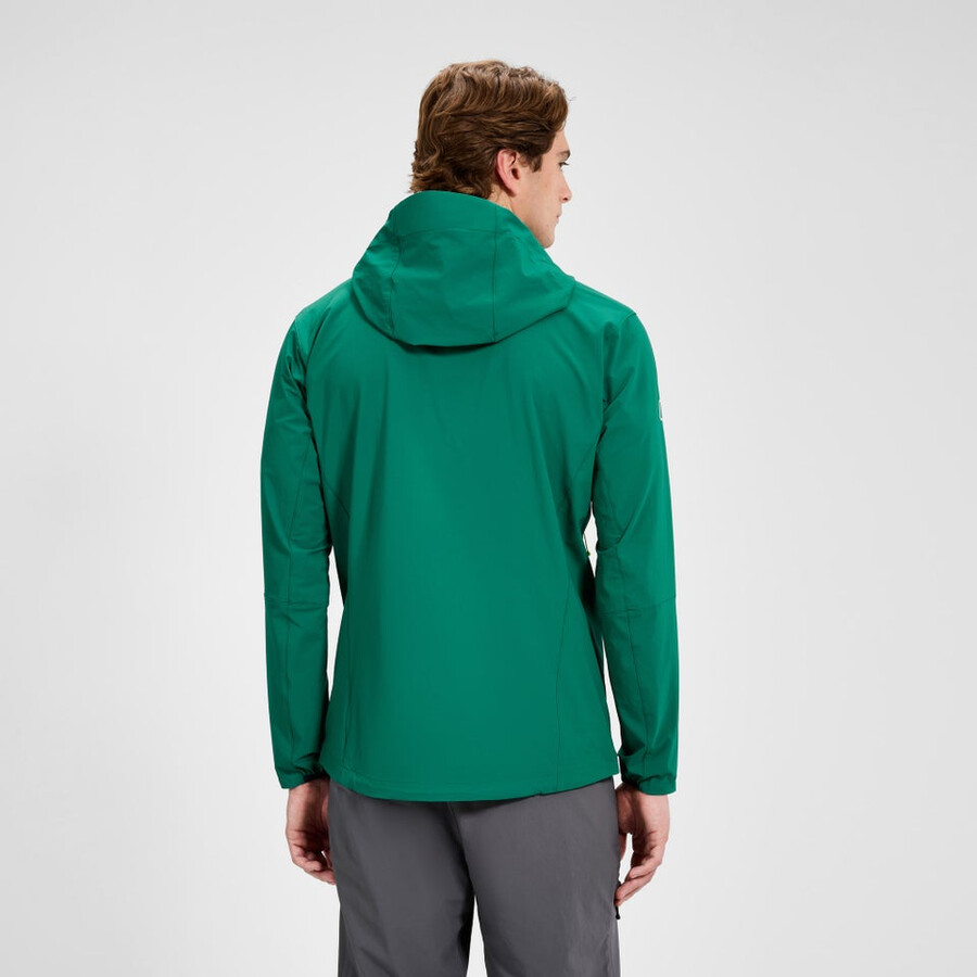 uomini ridge-roamer lite softshell giacca - verde berghaus