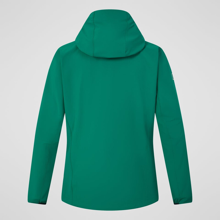 uomini ridge-roamer lite softshell giacca - verde berghaus