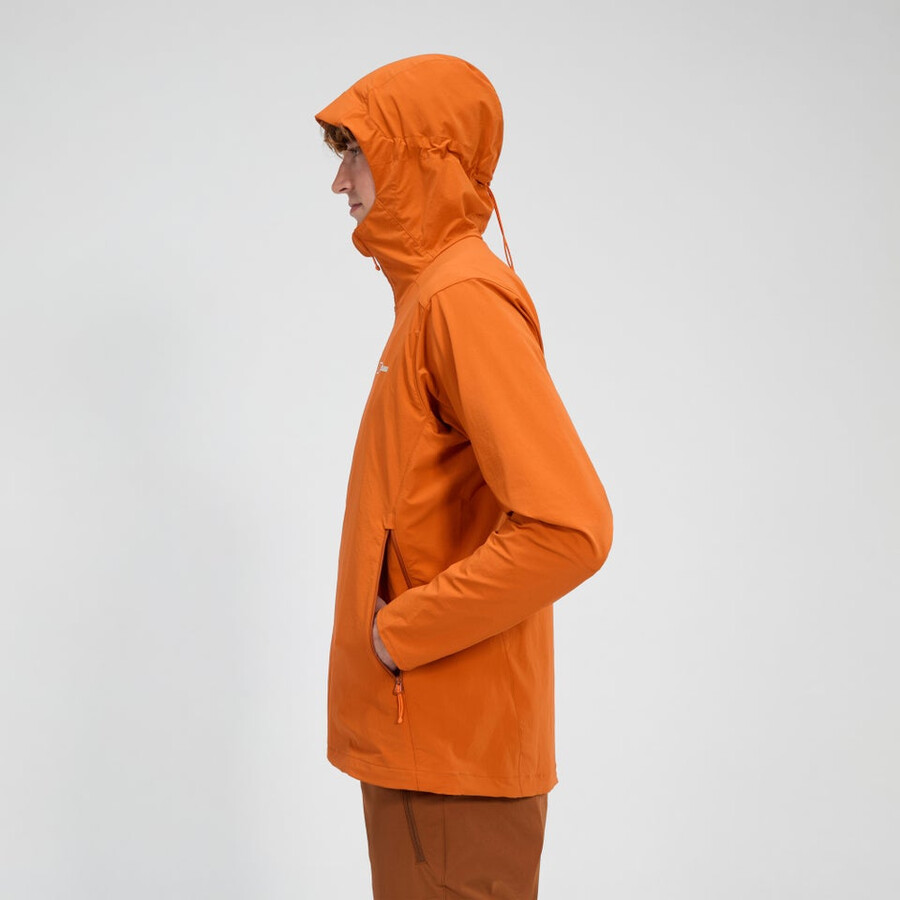 uomini ridge-roamer lite softshell jacket - arancio berghaus