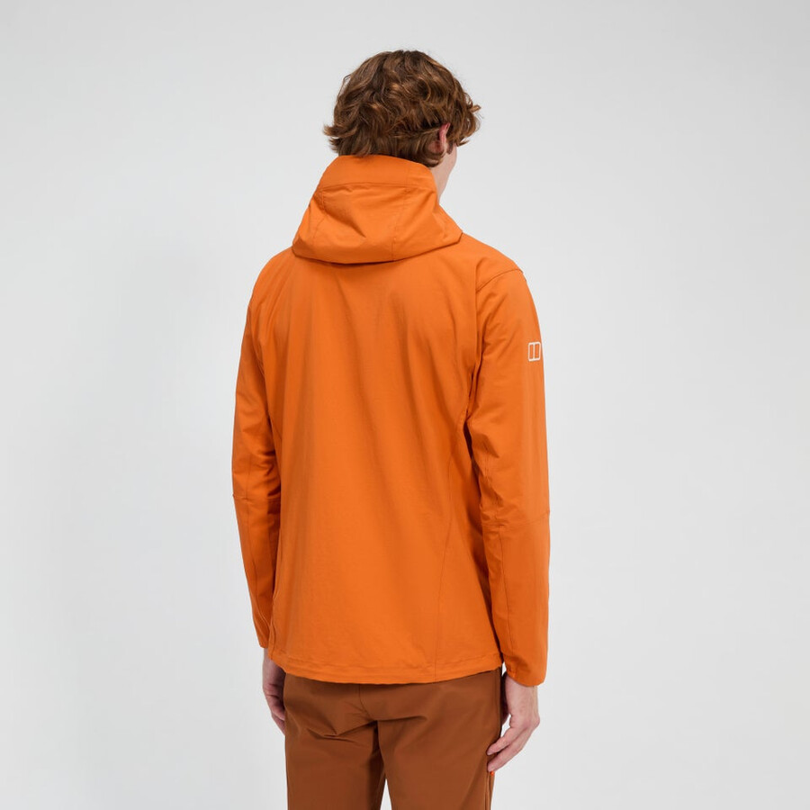 uomini ridge-roamer lite softshell jacket - arancio berghaus