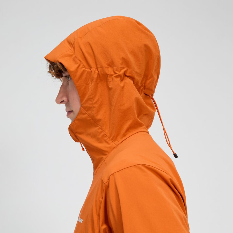 uomini ridge-roamer lite softshell jacket - arancio berghaus