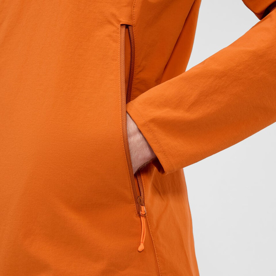 uomini ridge-roamer lite softshell jacket - arancio berghaus