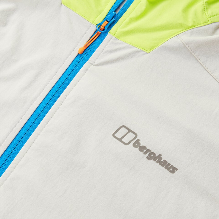 uomini ridge-roamer lite softshell giacca - grigiogiallo berghaus
