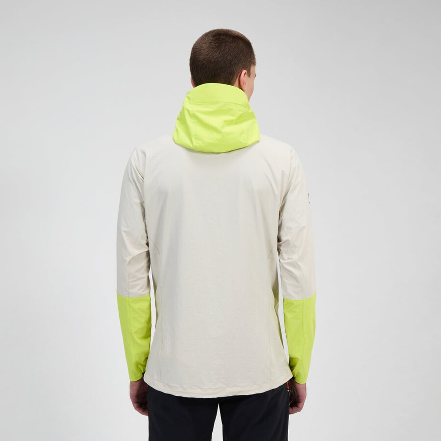 uomini ridge-roamer lite softshell giacca - grigiogiallo berghaus