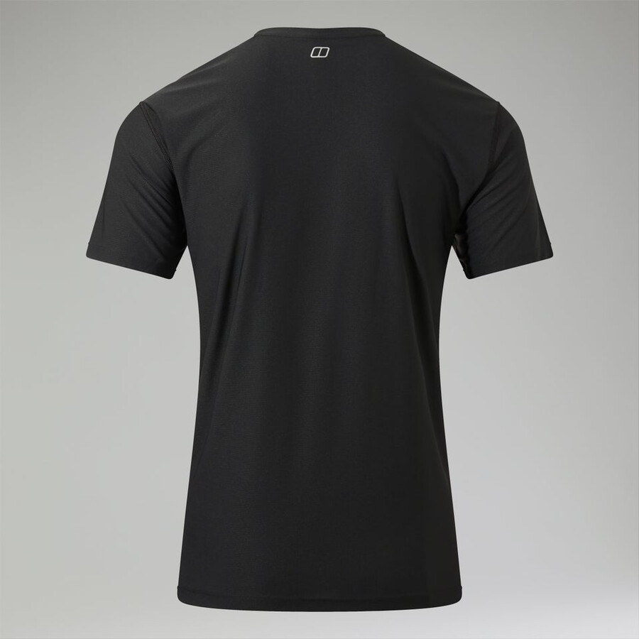 uomini 247 tech tee super stretch equipaggio - nero berghaus