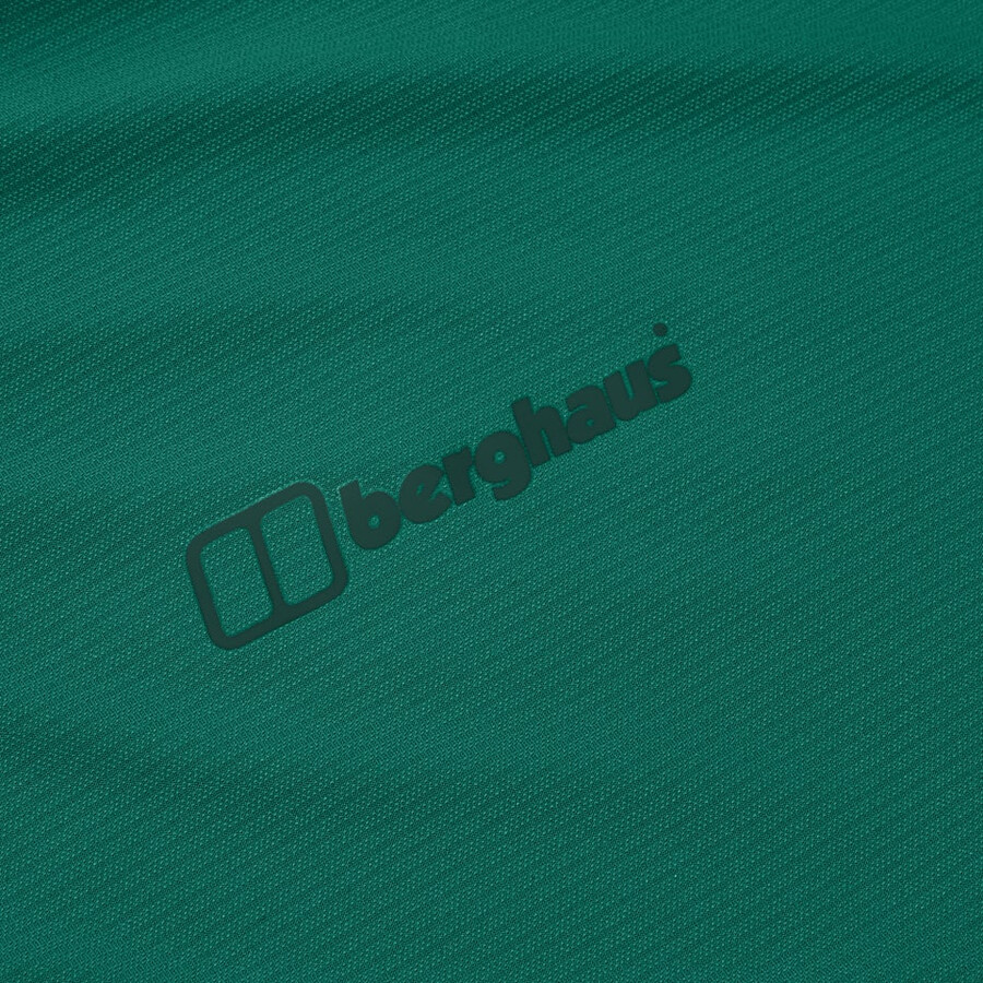 uomini 247 mezza zip manica lunga tech tee - verde berghaus