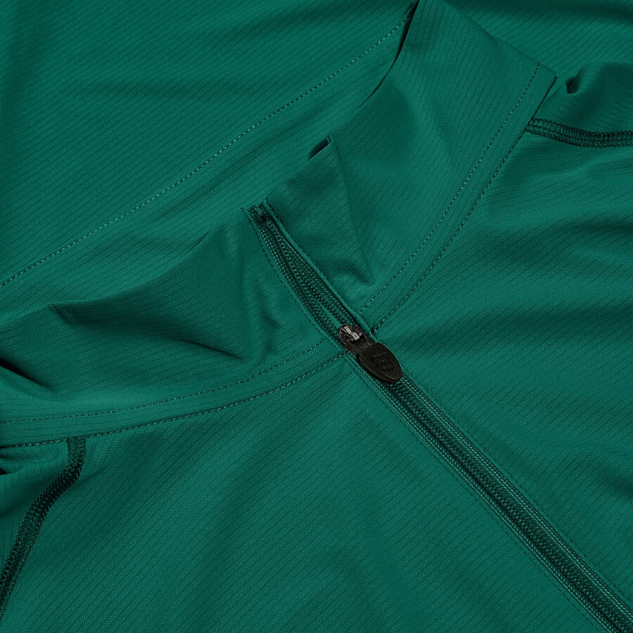 uomini 247 mezza zip manica lunga tech tee - verde berghaus