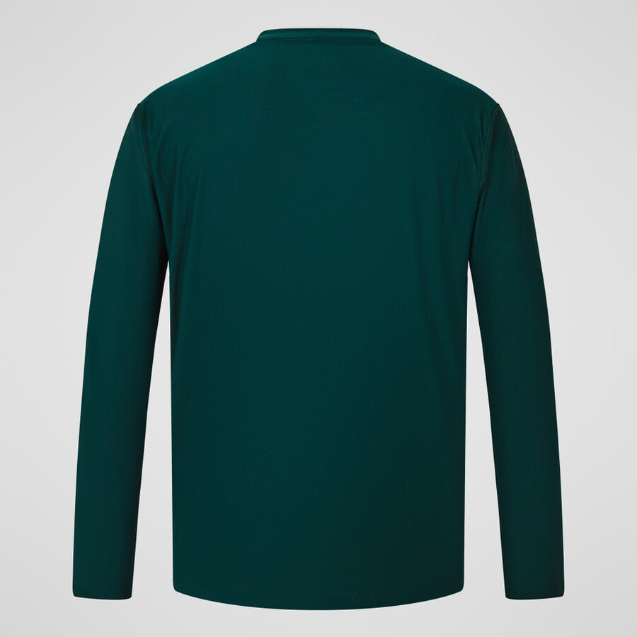 uomini 247 equipaggio manica lunga tech tee - verde berghaus