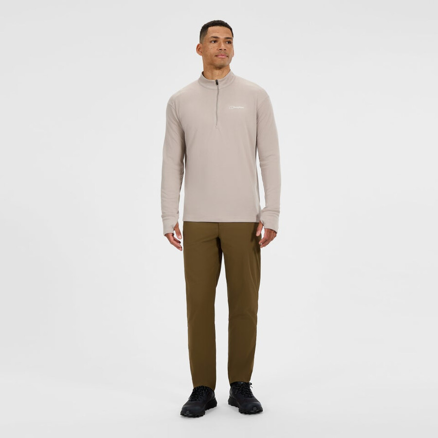 uomini ivyhill half zip top - grigio berghaus
