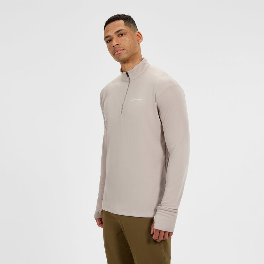 uomini ivyhill half zip top - grigio berghaus