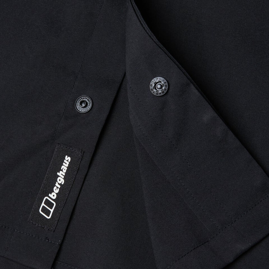 uomo manica lunga explorer overshirt - nero berghaus