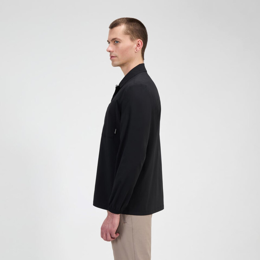 uomo manica lunga explorer overshirt - nero berghaus