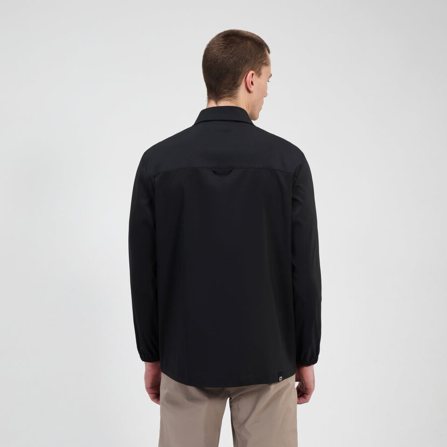 uomo manica lunga explorer overshirt - nero berghaus