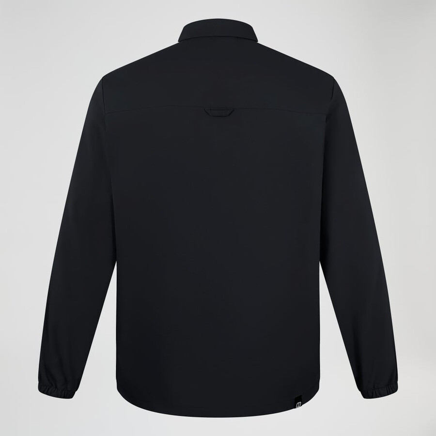 uomo manica lunga explorer overshirt - nero berghaus