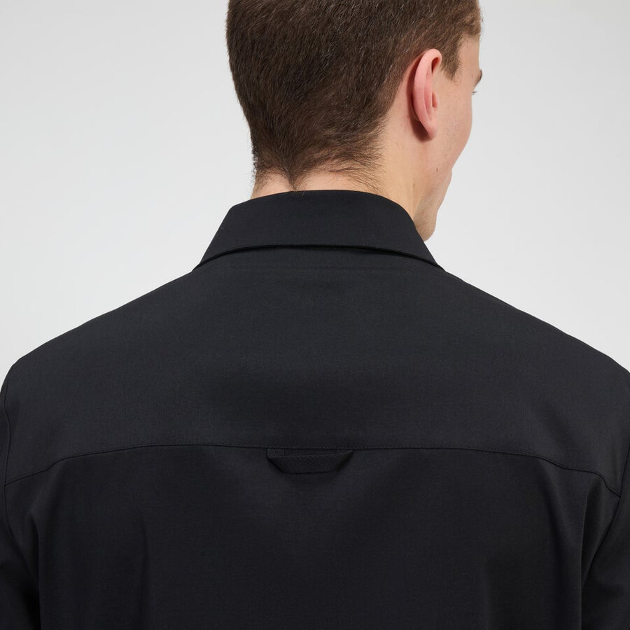 uomo manica lunga explorer overshirt - nero berghaus