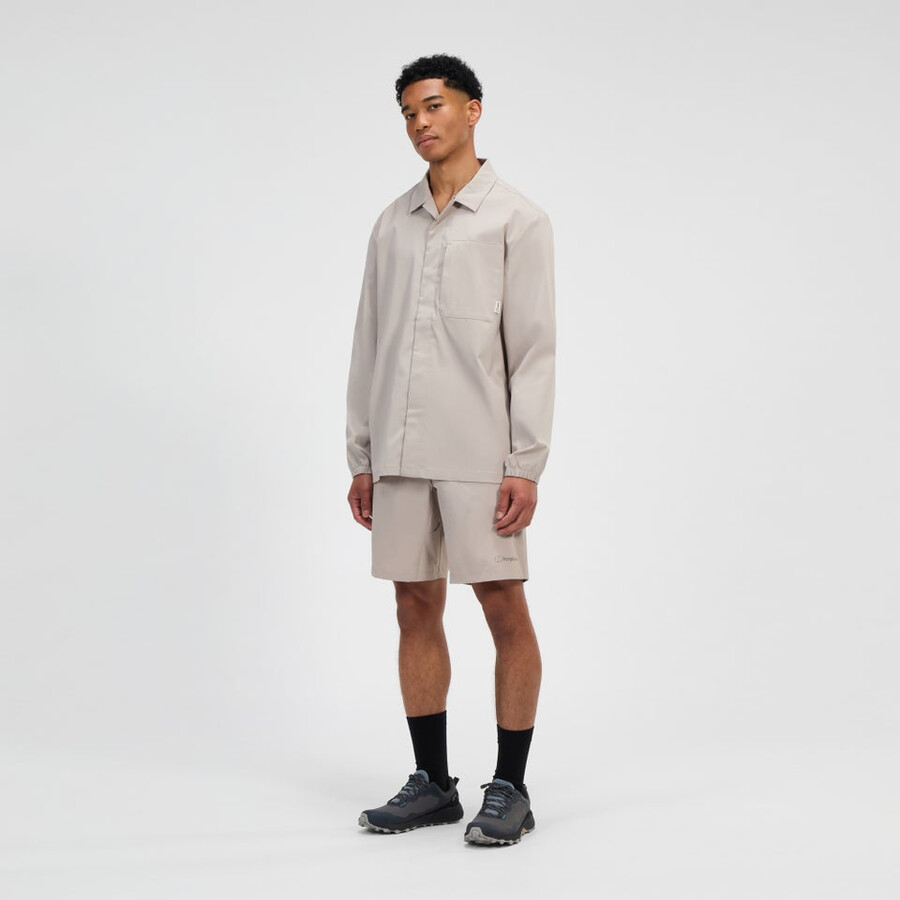 uomini explorer ls overshirt - grigio berghaus