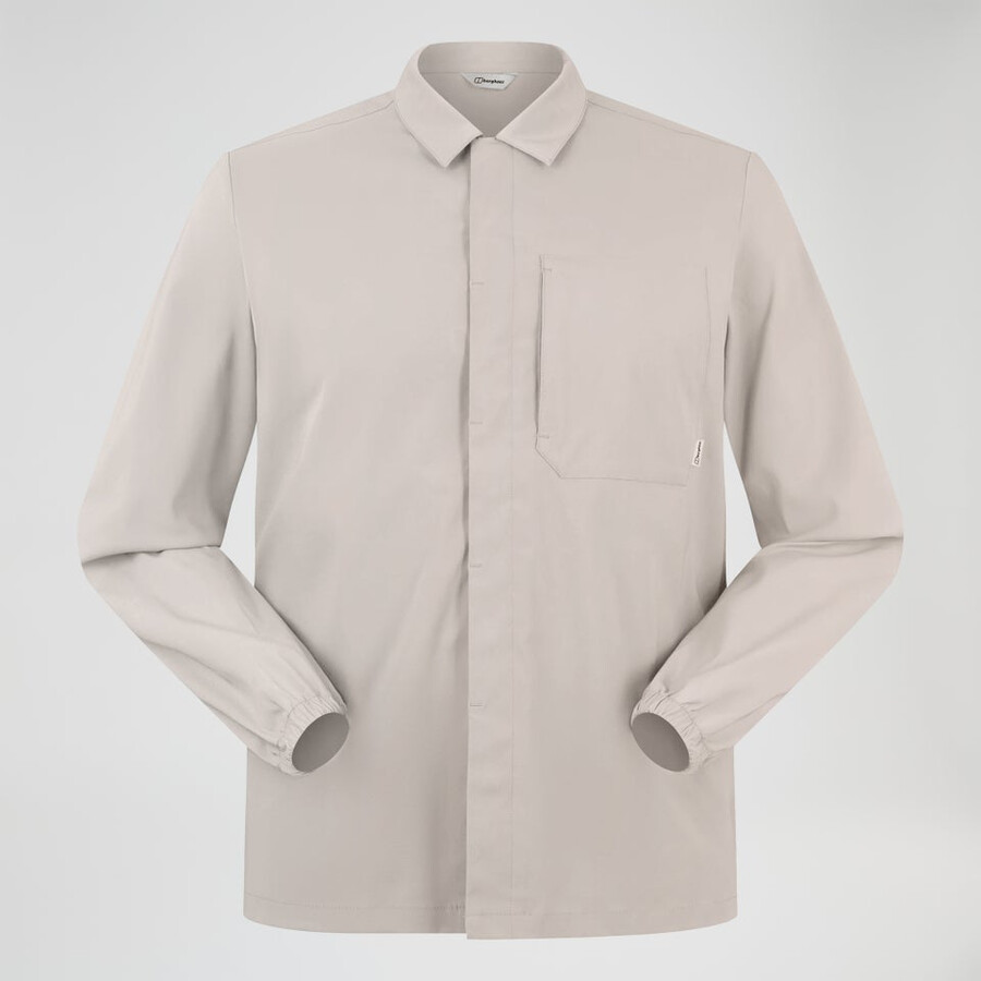 uomini explorer ls overshirt - grigio berghaus