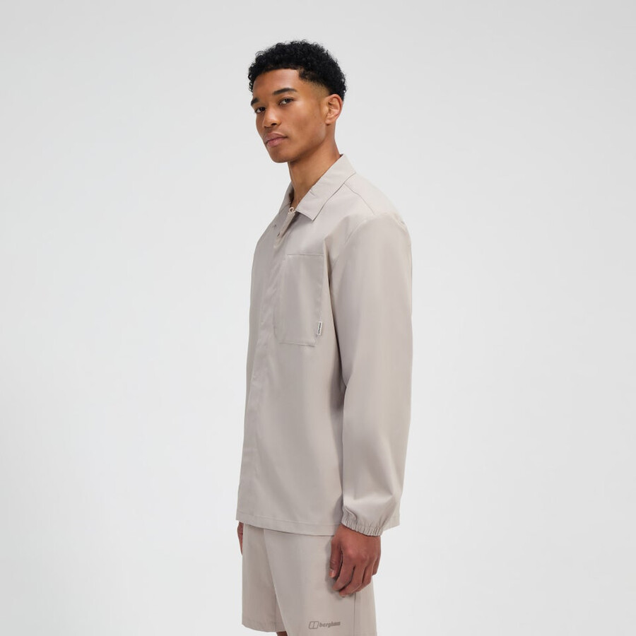 uomini explorer ls overshirt - grigio berghaus