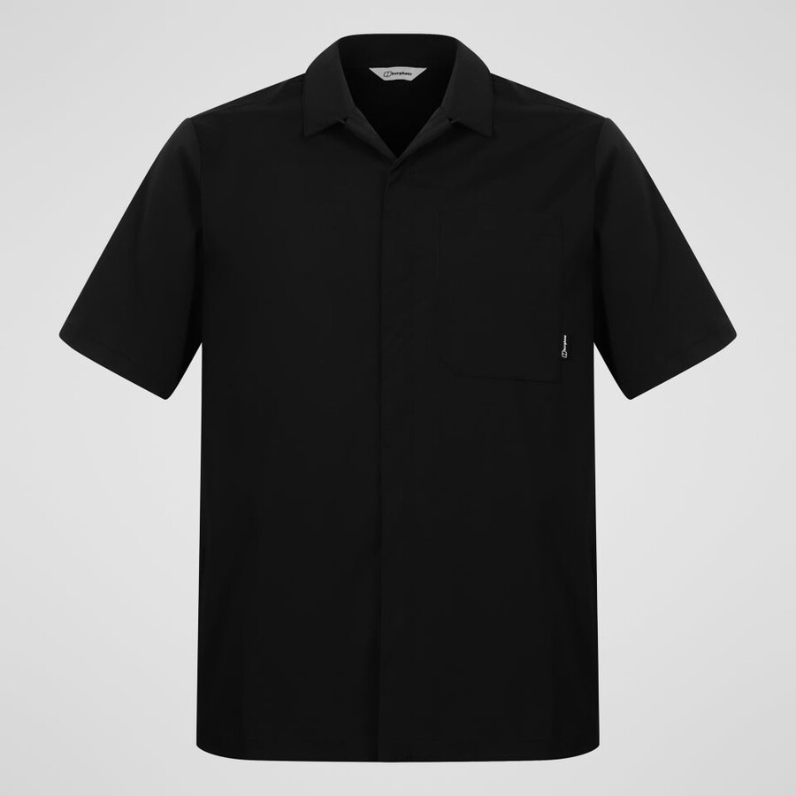uomini explorer manica corta overshirt - nero berghaus