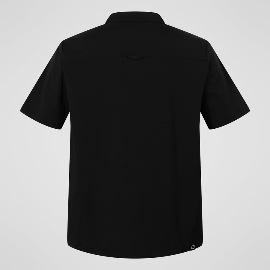 uomini explorer manica corta overshirt - nero berghaus