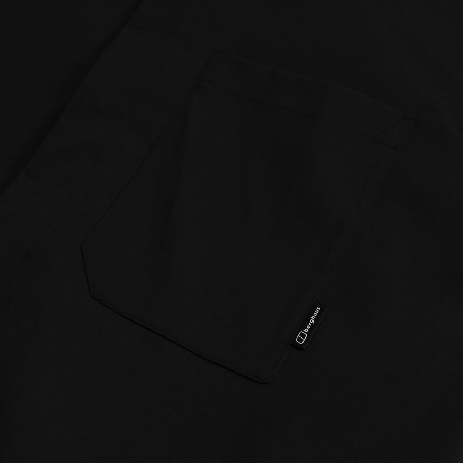 uomini explorer manica corta overshirt - nero berghaus
