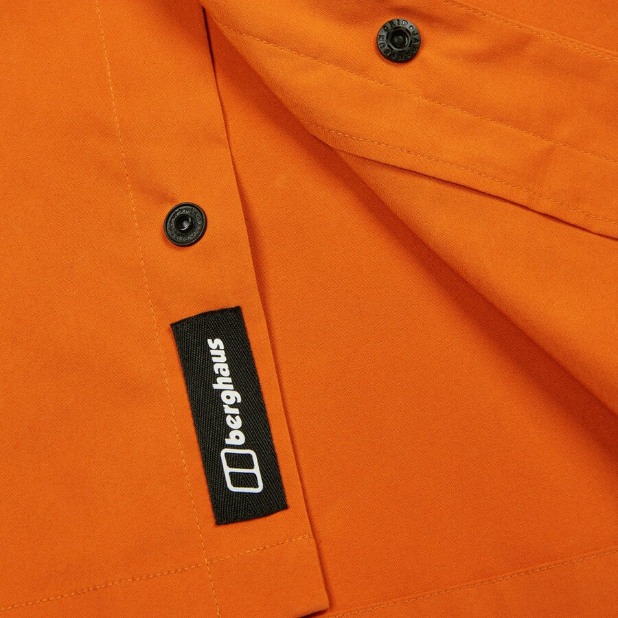uomini explorer manica corta overshirt - arancio berghaus