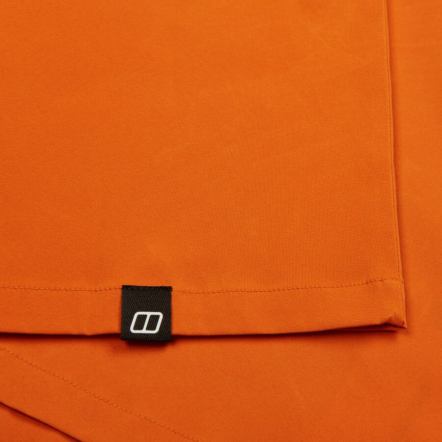 uomini explorer manica corta overshirt - arancio berghaus