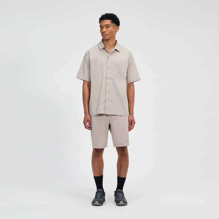 uomini explorer ss overshirt - grigio berghaus