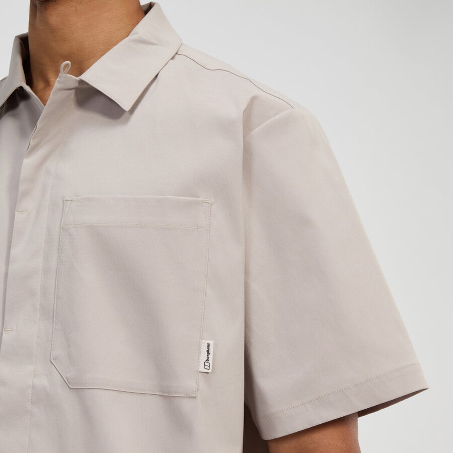 uomini explorer ss overshirt - grigio berghaus
