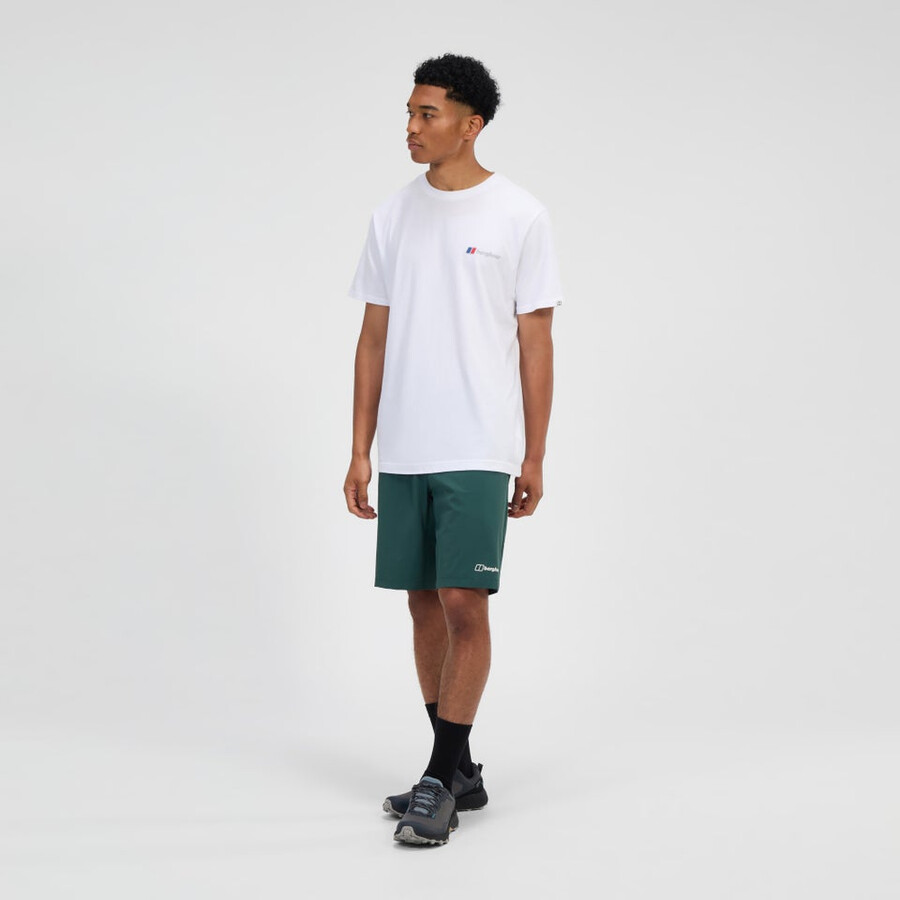 uomo berghaus classe-shirt con logo - bianco berghaus
